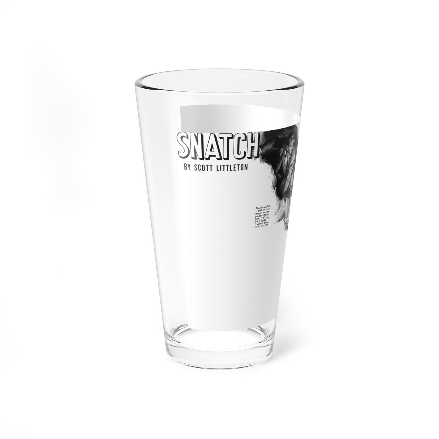 Snatch by Scott Littleton, Liberty, November 26, 1938 (Magazine Illustration) Pint Glass 16oz-Go Mug Yourself