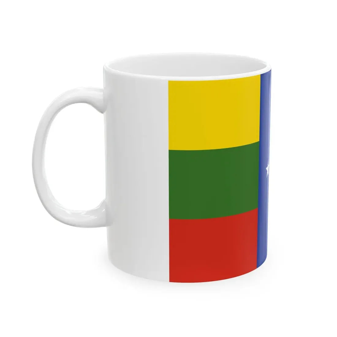 SNLD Proposed flag of Myanmar color shades variant (Myanmar) White Coffee Mug - Go Mug Yourself