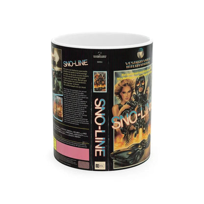 SNO LINE (VHS COVER) - White Coffee Mug 11oz - Go Mug Yourself