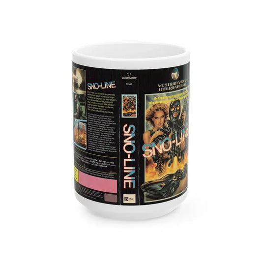 SNO LINE (VHS COVER) - White Coffee Mug 15oz - Go Mug Yourself