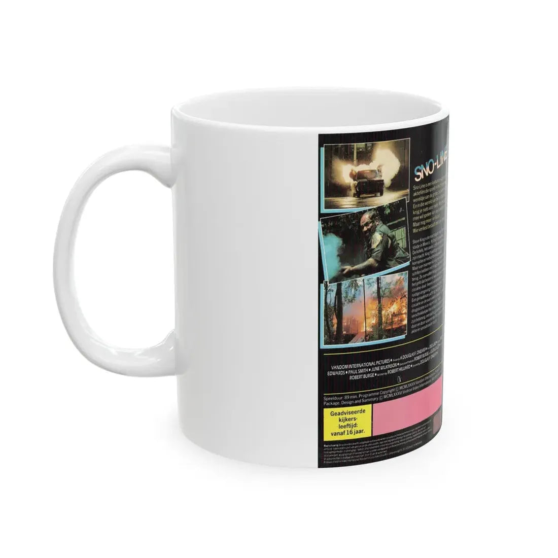 SNO LINE (VHS COVER) - White Coffee Mug - Go Mug Yourself