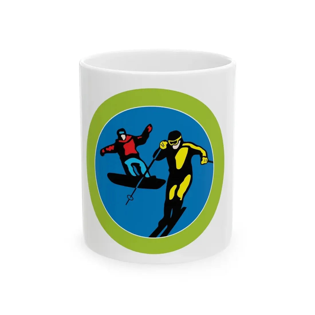 Snow Sports (Boy Scout Merit Badge) White Coffee Mug 11oz - Go Mug Yourself