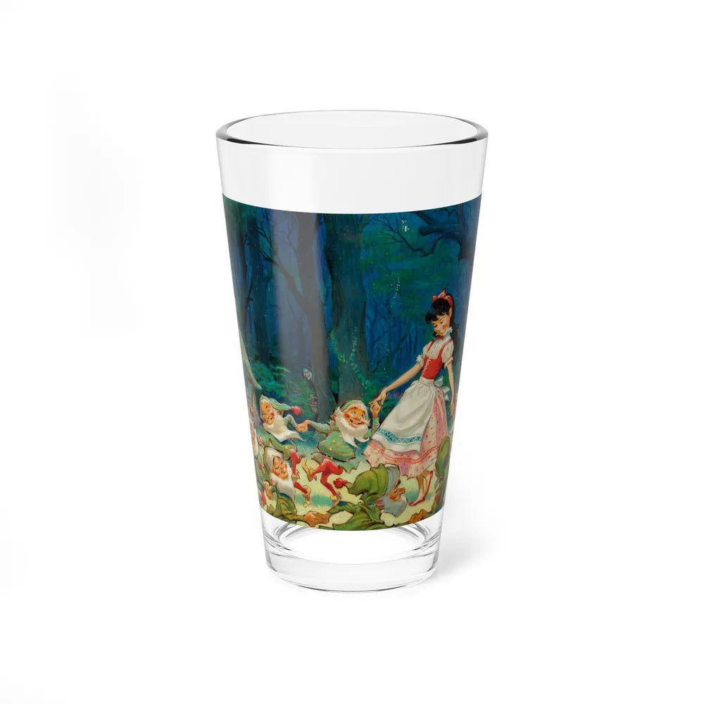 Snow White and the Seven Dwarfs, RCA vinyl album cover, 1950s (Magazine Illustration) Pint Glass 16oz 16oz - Go Mug Yourself