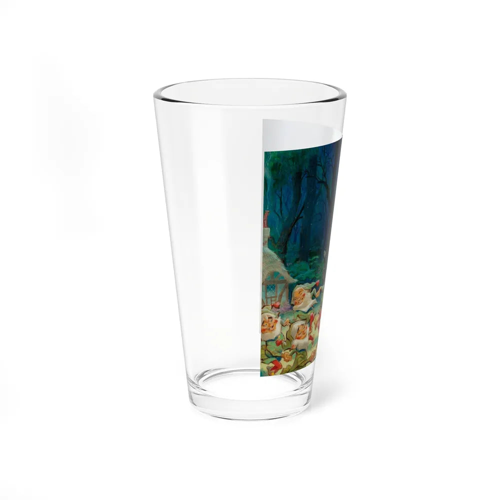 Snow White and the Seven Dwarfs, RCA vinyl album cover, 1950s (Magazine Illustration) Pint Glass 16oz - Go Mug Yourself