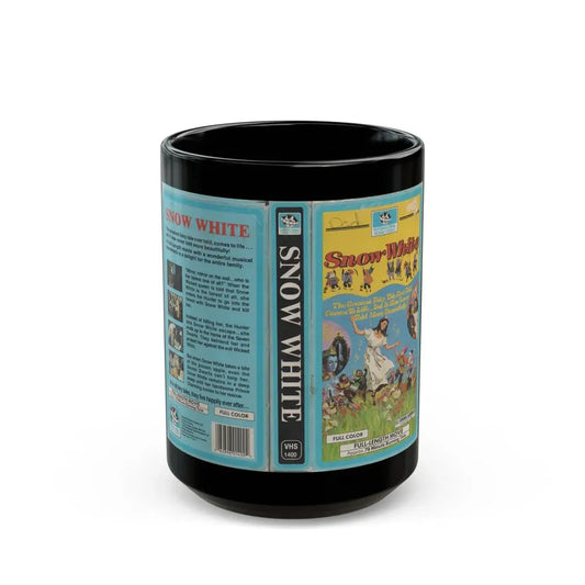 SNOW WHITE INTERGLOBAL HOME VIDEO (VHS COVER) - Black Coffee Mug 15oz - Go Mug Yourself