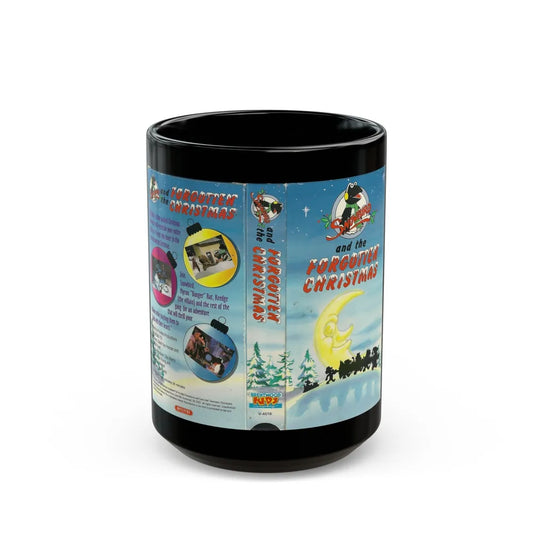 SNOWBIRD AND THE FORGOTTEN CHRISTMAS (VHS COVER) - Black Coffee Mug-15oz-Go Mug Yourself