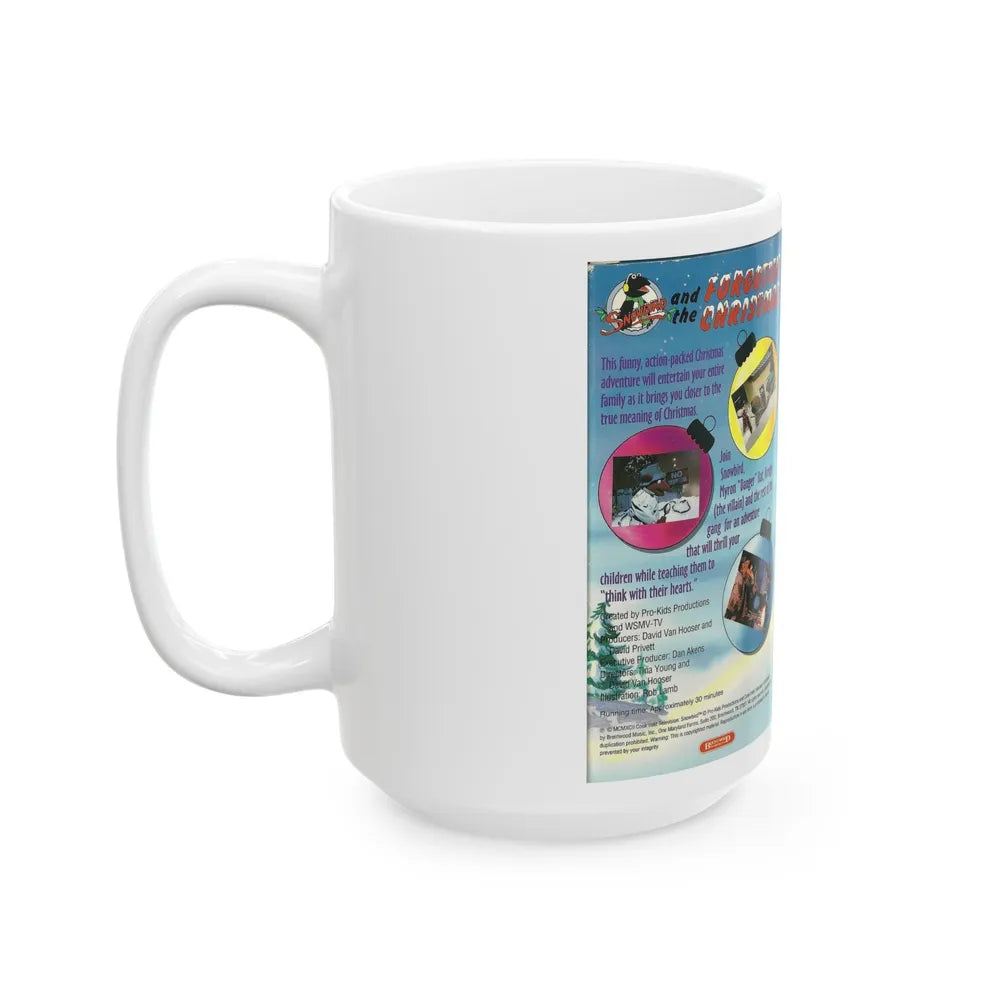 SNOWBIRD AND THE FORGOTTEN CHRISTMAS (VHS COVER) - White Coffee Mug-Go Mug Yourself