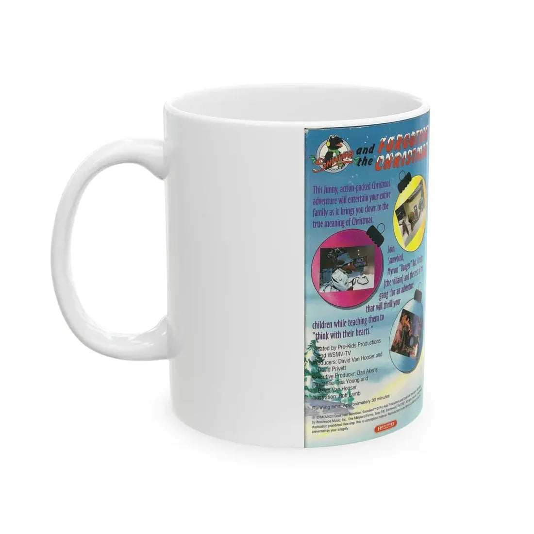 SNOWBIRD AND THE FORGOTTEN CHRISTMAS (VHS COVER) - White Coffee Mug - Go Mug Yourself