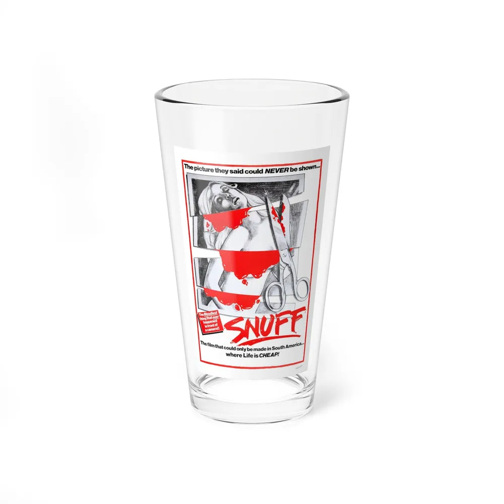 SNUFF 1976 Movie Poster - Pint Glass 16oz-16oz-Go Mug Yourself