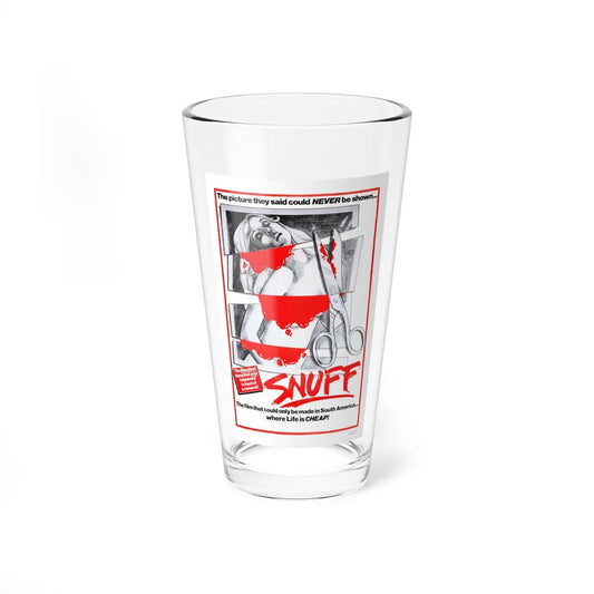 SNUFF 1976 Movie Poster - Pint Glass 16oz-16oz-Go Mug Yourself