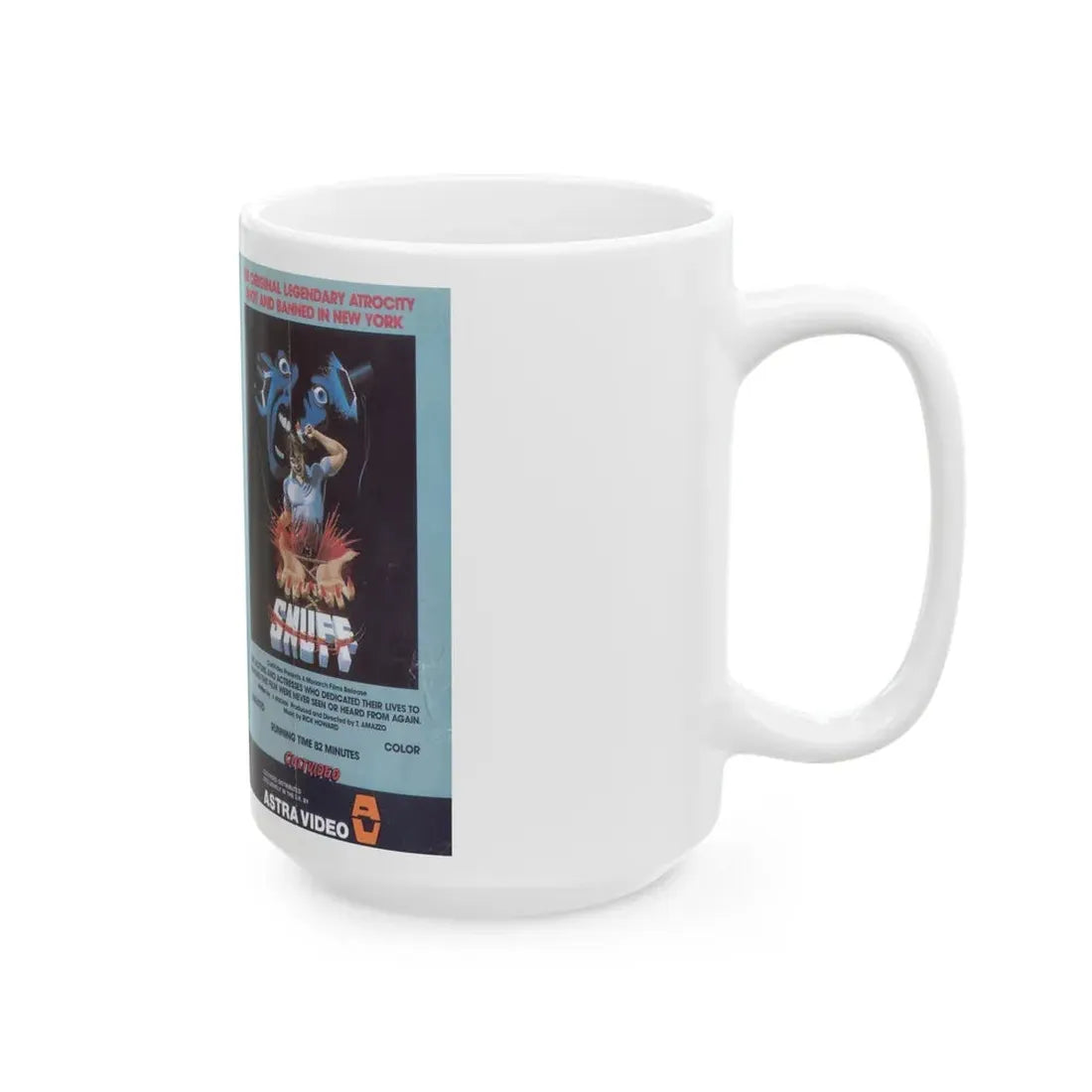 SNUFF ASTRA VIDEO (VHS COVER) - White Coffee Mug - Go Mug Yourself