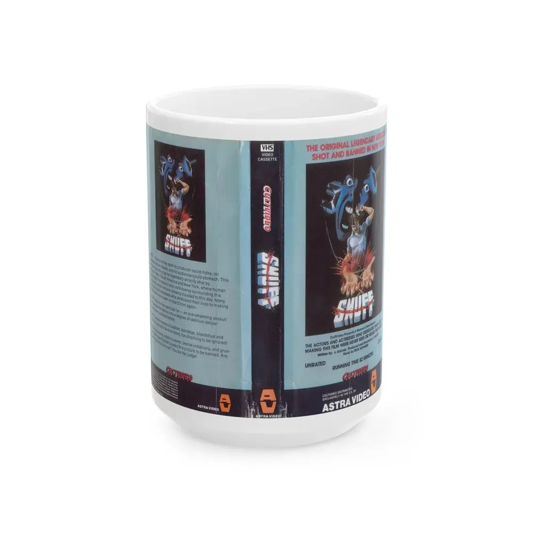 SNUFF (VHS COVER) - White Coffee Mug 15oz - Go Mug Yourself