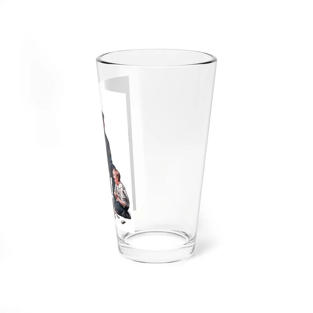 Soapbox Wreck, The Saturday Evening Post cover, February 2, 1924. (Magazine Illustration) Pint Glass 16oz - Go Mug Yourself