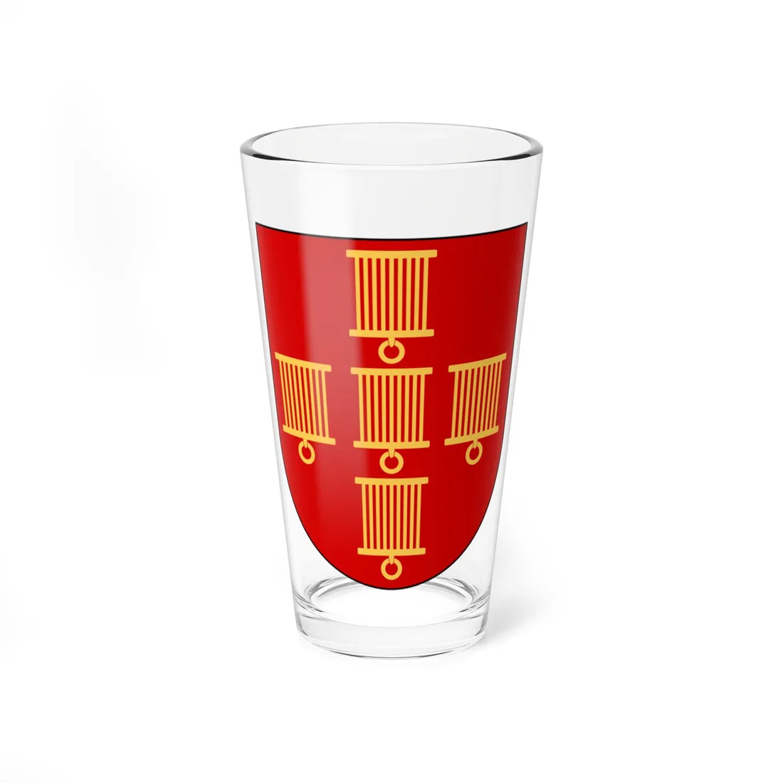 Societas Heraldica Lundensis vapen (Sweden) (Coat of Arms) Pint Glass 16oz 16oz - Go Mug Yourself