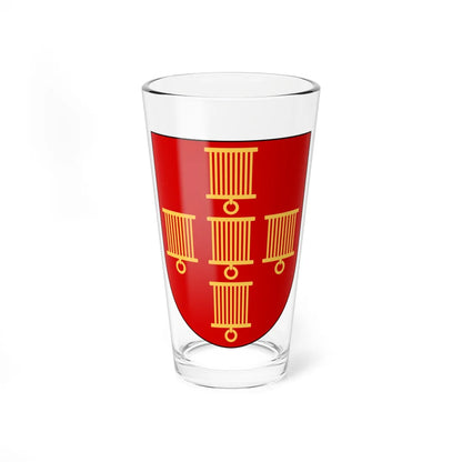 Societas Heraldica Lundensis vapen (Sweden) (Coat of Arms) Pint Glass 16oz 16oz - Go Mug Yourself