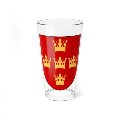 Societas Heraldica Scandinavica vapen (Sweden) (Coat of Arms) Pint Glass 16oz 16oz - Go Mug Yourself