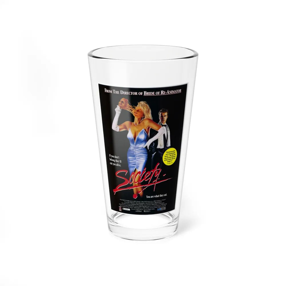 SOCIETY 1989 Movie Poster - Pint Glass 16oz-16oz-Go Mug Yourself