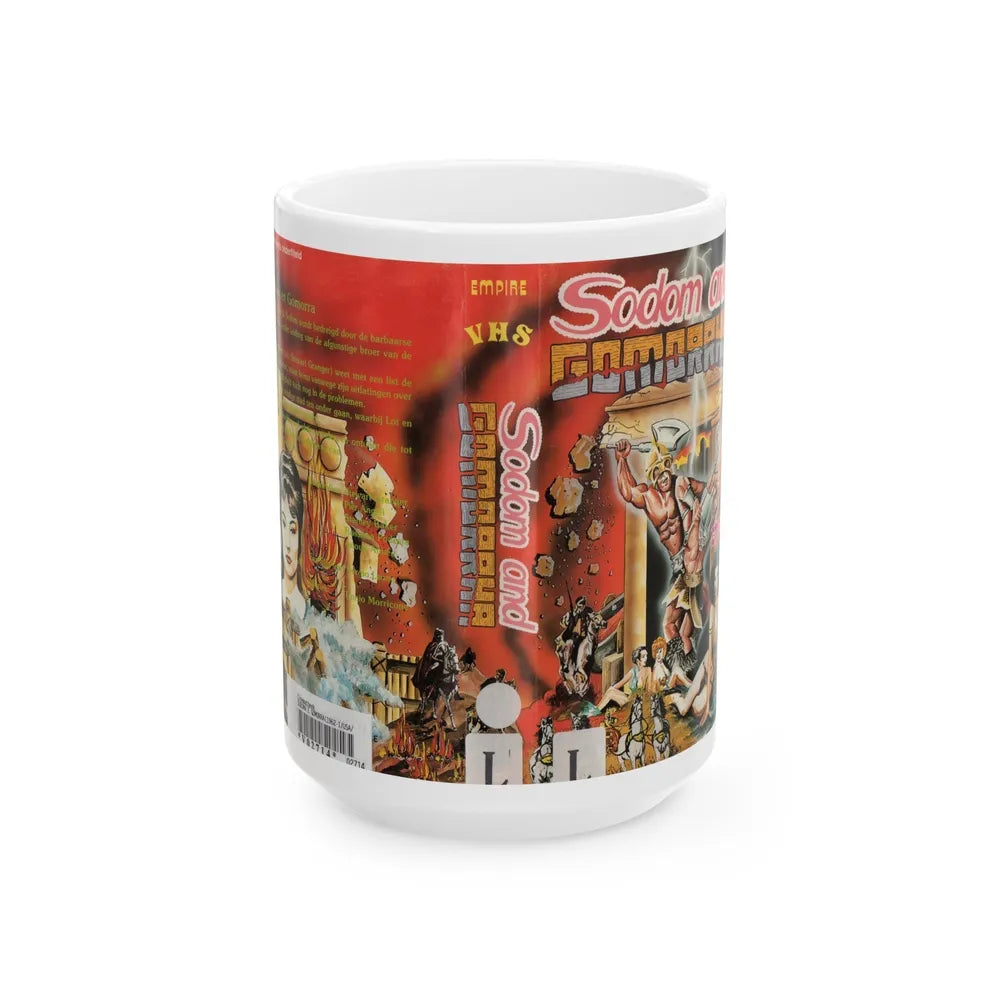 SODOM AND GOMORRHA (VHS COVER) - White Coffee Mug-15oz-Go Mug Yourself