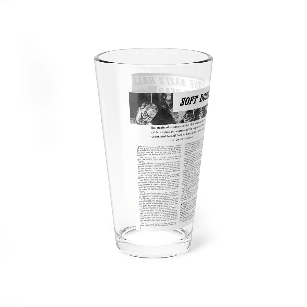 Soft Bodies For The Nazi's Hall of the Living Dead, Man's Story, September 1963 (Magazine Illustration) Pint Glass 16oz - Go Mug Yourself