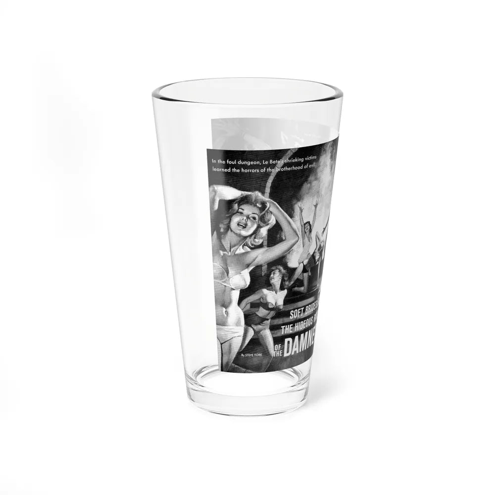 Soft Brides for the Hideous Rites of the Damned, 1963 (Magazine Illustration) Pint Glass 16oz - Go Mug Yourself