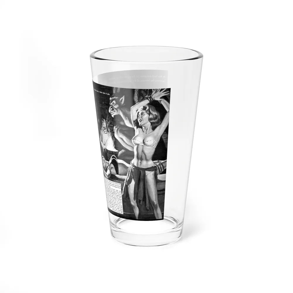 Soft Brides for the Hideous Rites of the Damned, 1963 (Magazine Illustration) Pint Glass 16oz - Go Mug Yourself