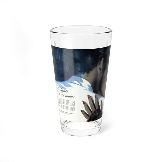 Soft Lights ... Sweet Music, Today's Woman, September 1948 (Magazine Illustration) Pint Glass 16oz 16oz - Go Mug Yourself