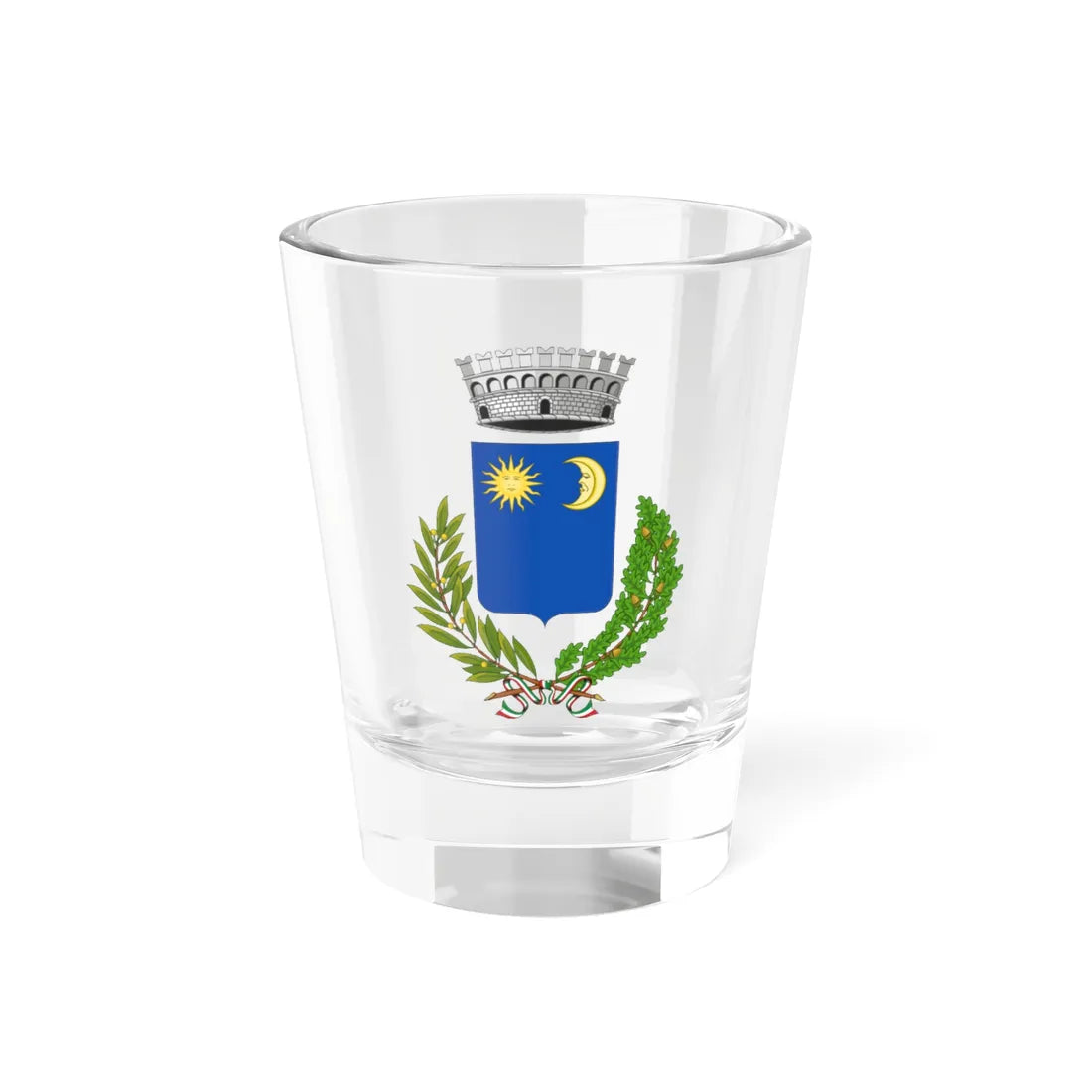 Sogliano Cavour-Stemma (Italy) (Coat of Arms) Shot Glass 1.5oz 1.5oz - Go Mug Yourself