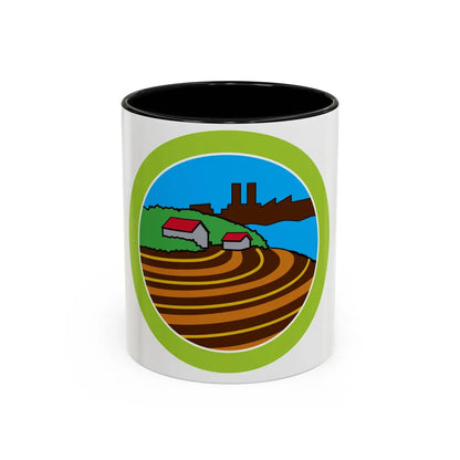 Soil Water Conservation (Boy Scout Merit Badge) Accent Coffee Mug 11oz Black - Go Mug Yourself