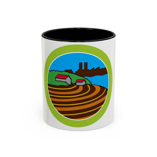 Soil Water Conservation (Boy Scout Merit Badge) Accent Coffee Mug 11oz Black - Go Mug Yourself