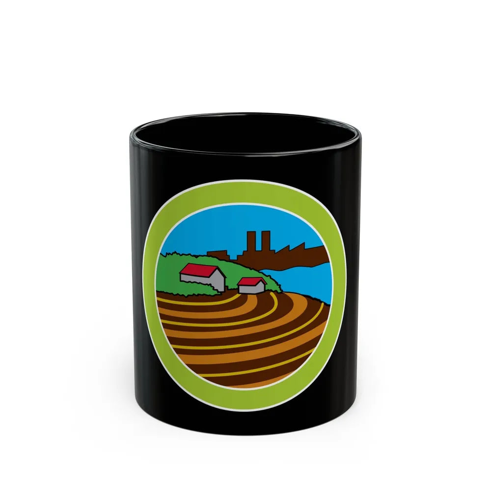 Soil Water Conservation (Boy Scout Merit Badge) Black Coffee Mug-11oz-Go Mug Yourself