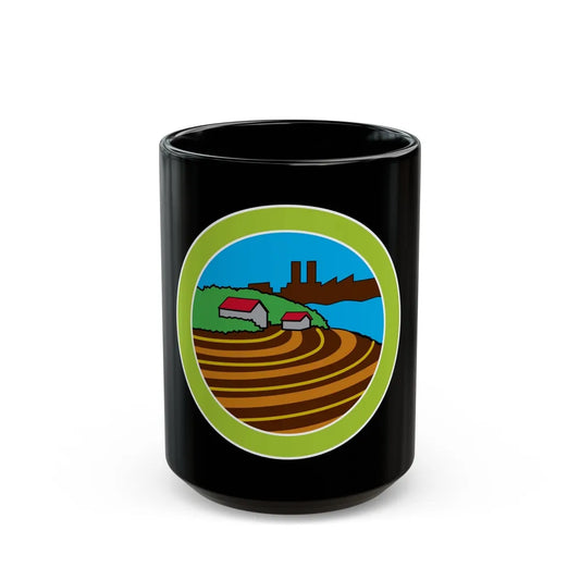 Soil Water Conservation (Boy Scout Merit Badge) Black Coffee Mug-15oz-Go Mug Yourself