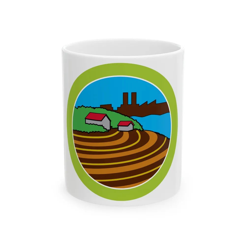 Soil Water Conservation (Boy Scout Merit Badge) White Coffee Mug-11oz-Go Mug Yourself