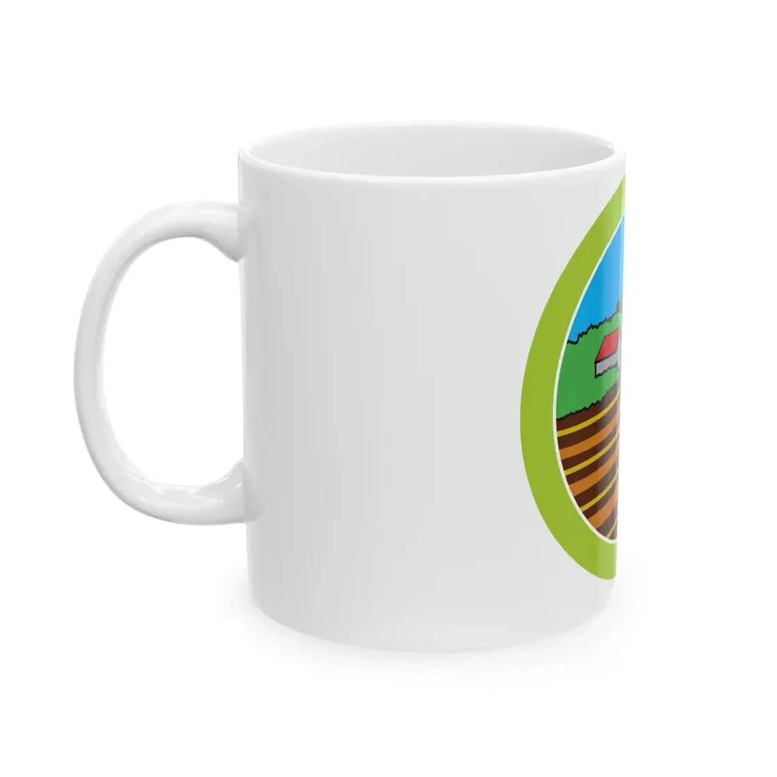 Soil Water Conservation (Boy Scout Merit Badge) White Coffee Mug - Go Mug Yourself