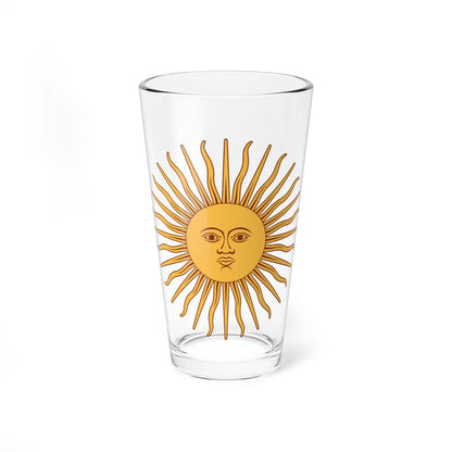Sol de Mayo-Bandera de Argentina (Argentina) (Coat of Arms) Pint Glass 16oz 16oz - Go Mug Yourself