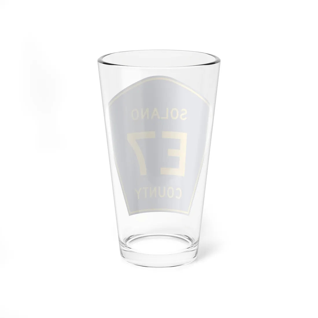 Solano County E7 (California) (Road Sign) Pint Glass 16oz - Go Mug Yourself