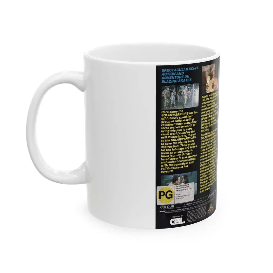 SOLARWARRIORS SCIFI (VHS COVER) - White Coffee Mug - Go Mug Yourself