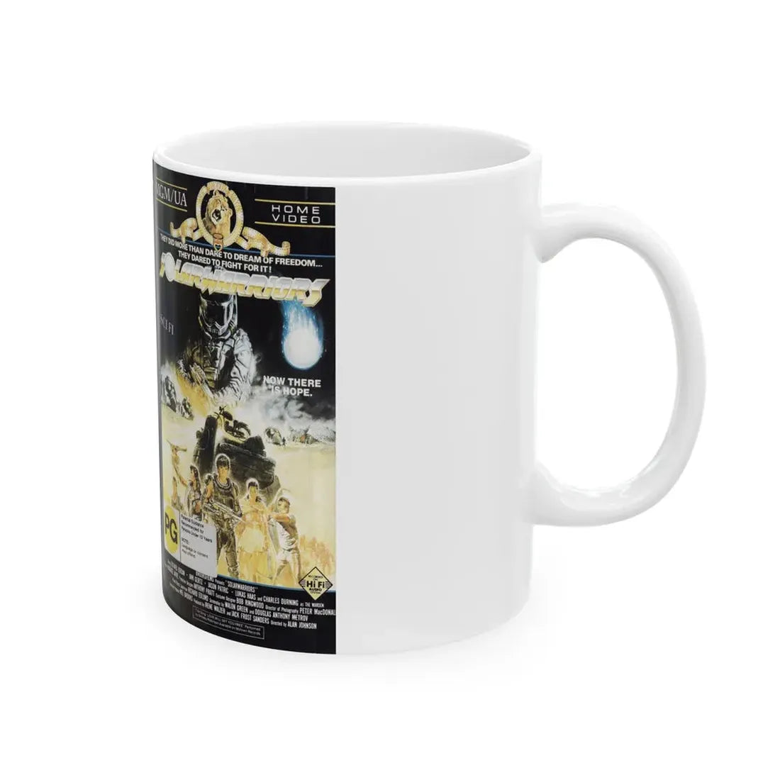 SOLARWARRIORS SCIFI (VHS COVER) - White Coffee Mug - Go Mug Yourself