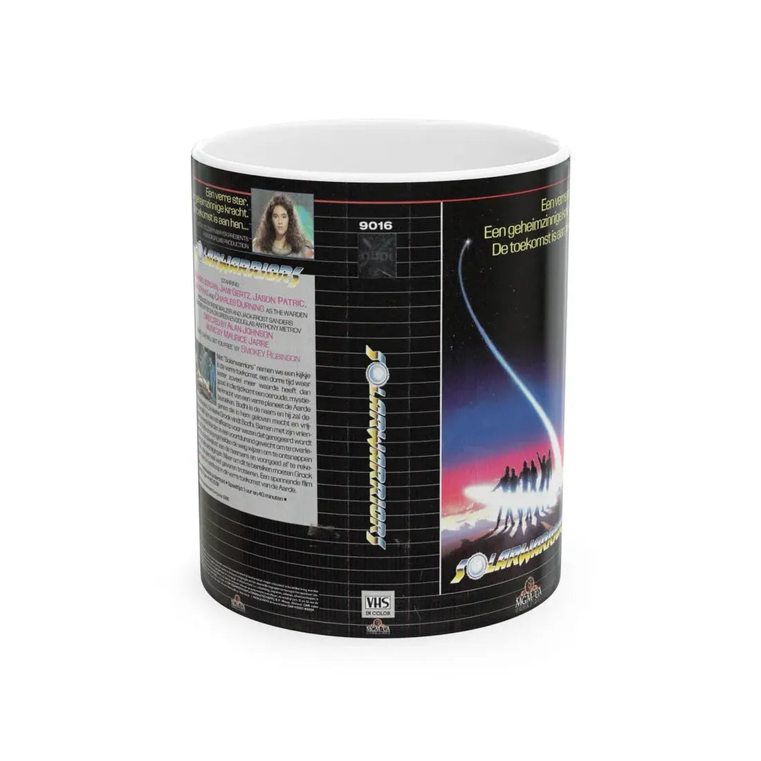 SOLARWARRIORS (VHS COVER) - White Coffee Mug 11oz - Go Mug Yourself