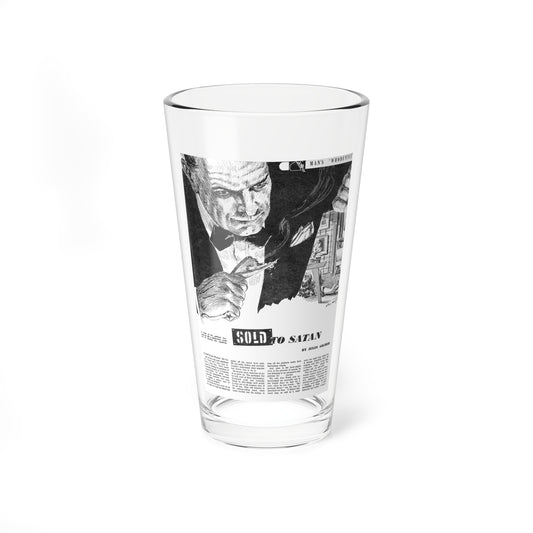 Sold To Satans, Man Junior, Fabruary 1950 (Magazine Illustration) Pint Glass 16oz-16oz-Go Mug Yourself