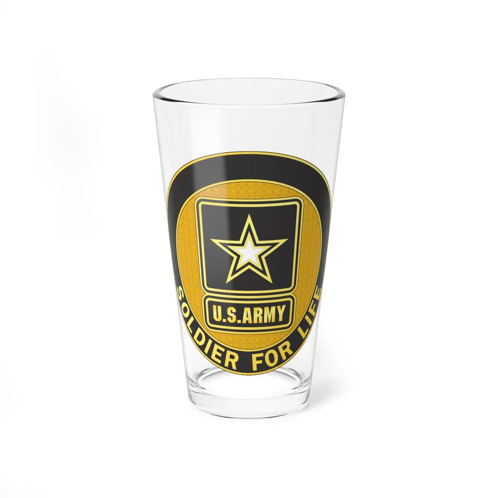 Soldier for Life Lapel Button (U.S. Army) Pint Glass 16oz-16oz-Go Mug Yourself