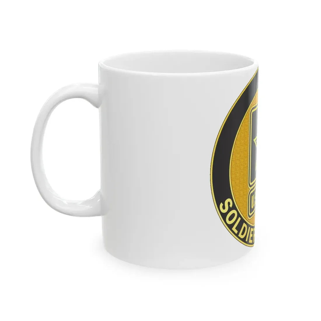 Soldier for Life Lapel Button (U.S. Army) White Coffee Mug - Go Mug Yourself