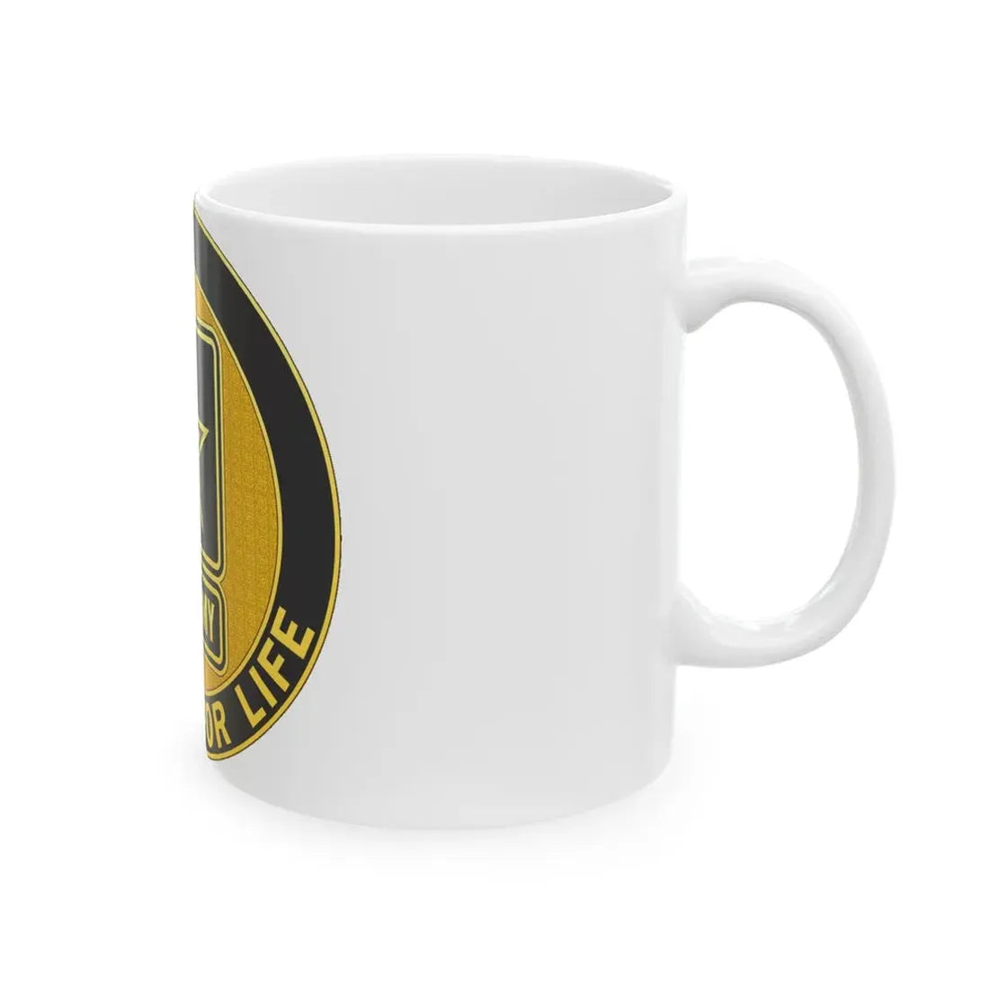 Soldier for Life Lapel Button (U.S. Army) White Coffee Mug - Go Mug Yourself