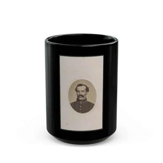 Soldier Identified As Harman In Uniform (U.S. Civil War) Black Coffee Mug 15oz - Go Mug Yourself