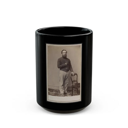 Soldier Identified As Osborne In Union Uniform (U.S. Civil War) Black Coffee Mug-15oz-Go Mug Yourself