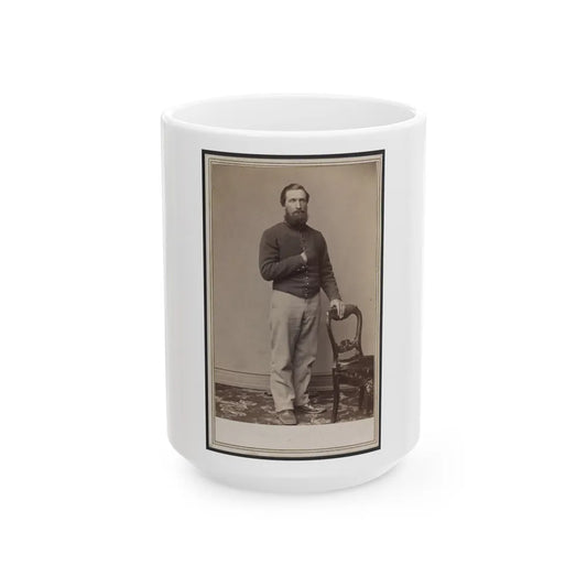 Soldier Identified As Osborne In Union Uniform (U.S. Civil War) White Coffee Mug-15oz-Go Mug Yourself