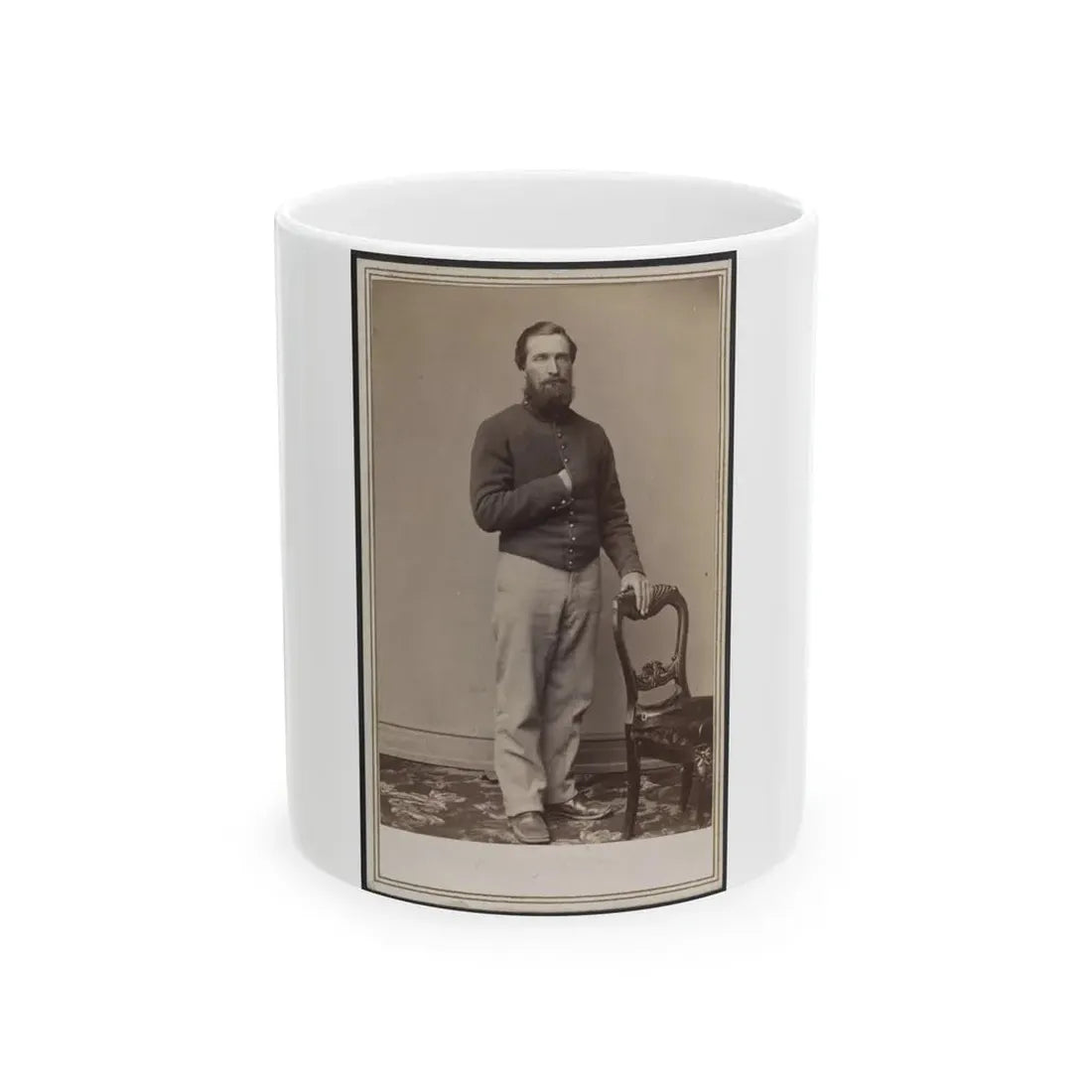 Soldier Identified As Osborne In Union Uniform (U.S. Civil War) White Coffee Mug 11oz - Go Mug Yourself