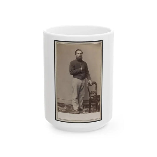 Soldier Identified As Osborne In Union Uniform (U.S. Civil War) White Coffee Mug 15oz - Go Mug Yourself