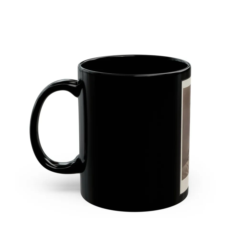 Soldier Named Ewing In Kepi Displaying A Wound To His Arm (U.S. Civil War) Black Coffee Mug-Go Mug Yourself