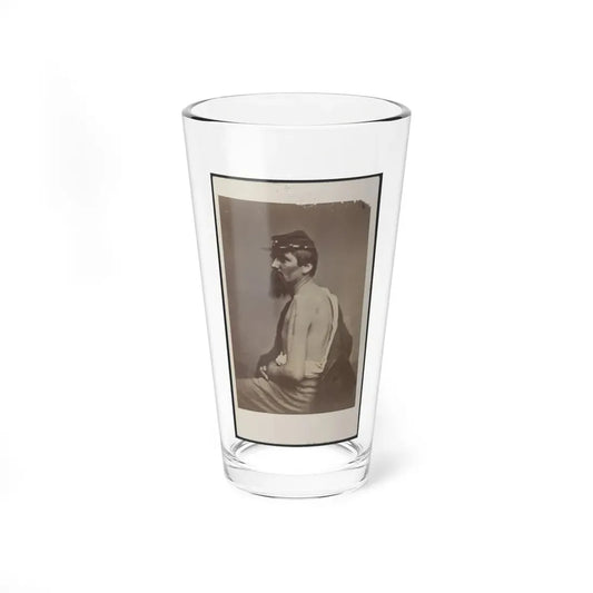 Soldier Named Ewing In Kepi Displaying A Wound To His Arm (U.S. Civil War) Pint Glass 16oz 16oz - Go Mug Yourself