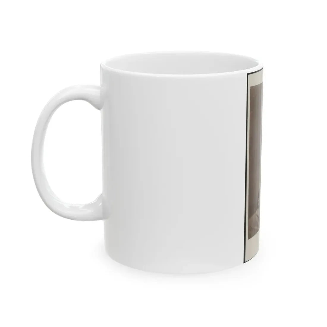 Soldier Named Ewing In Kepi Displaying A Wound To His Arm (U.S. Civil War) White Coffee Mug - Go Mug Yourself